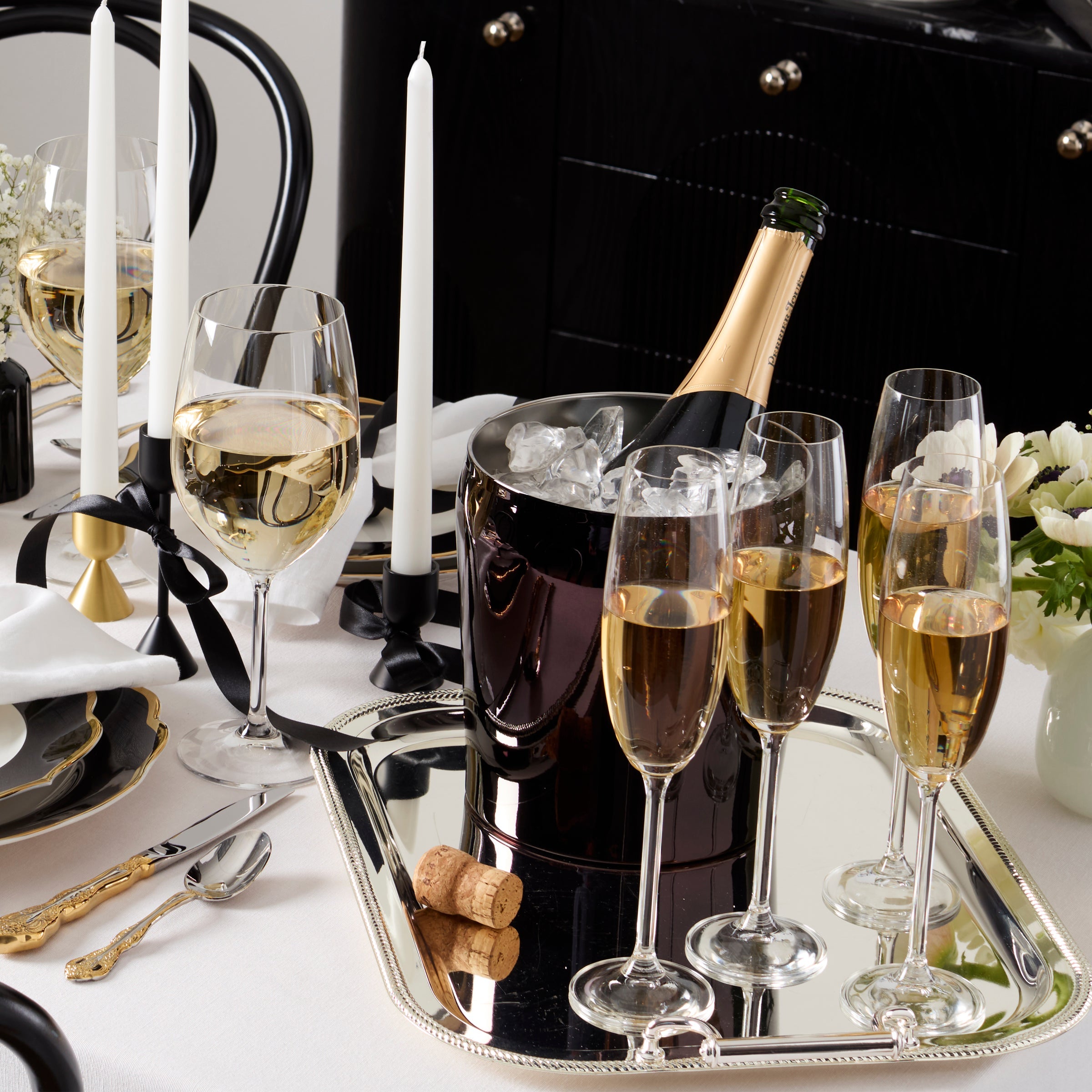 Thoughtfully styled kitchen and dining setting