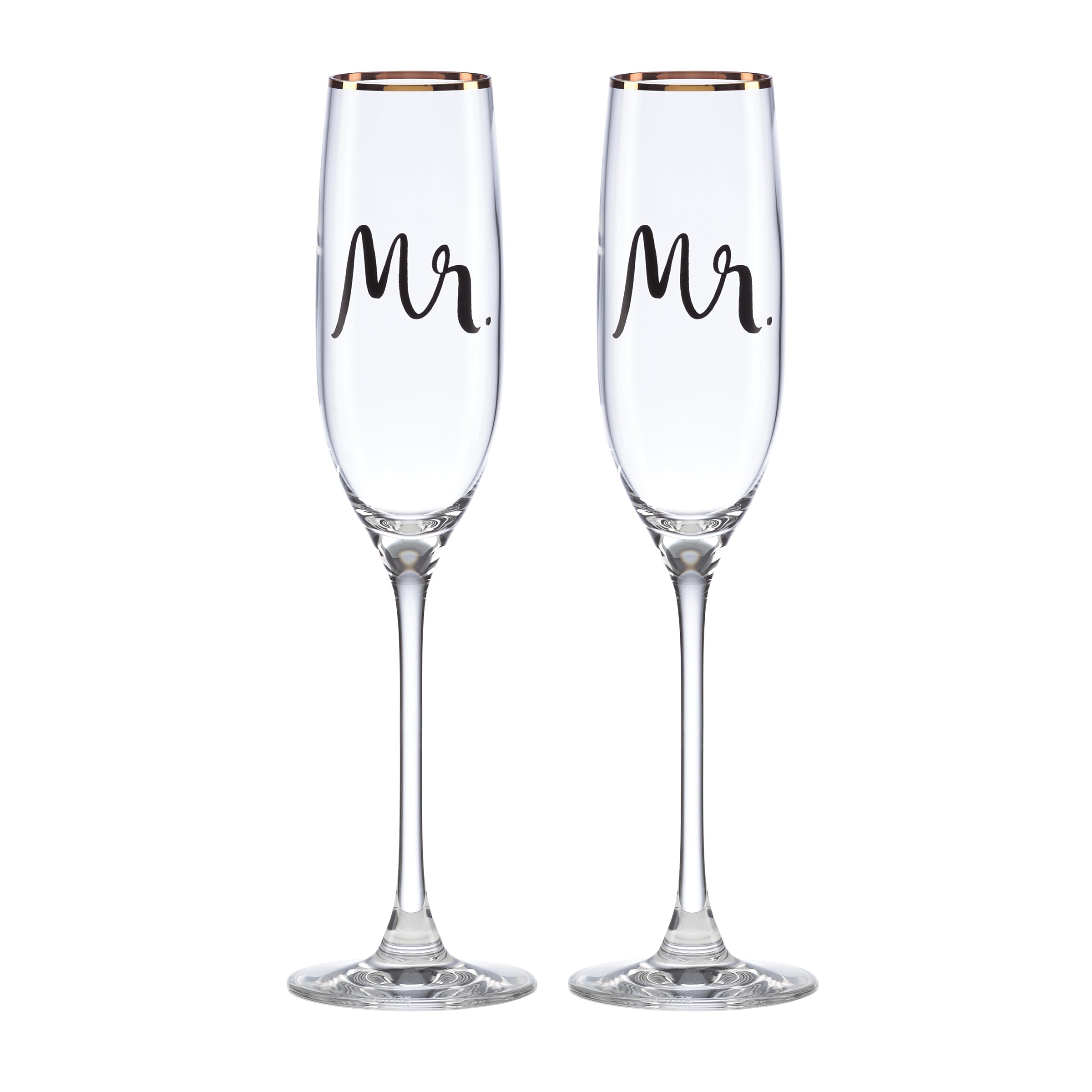 Engraved Champagne Flutes - Set of 2