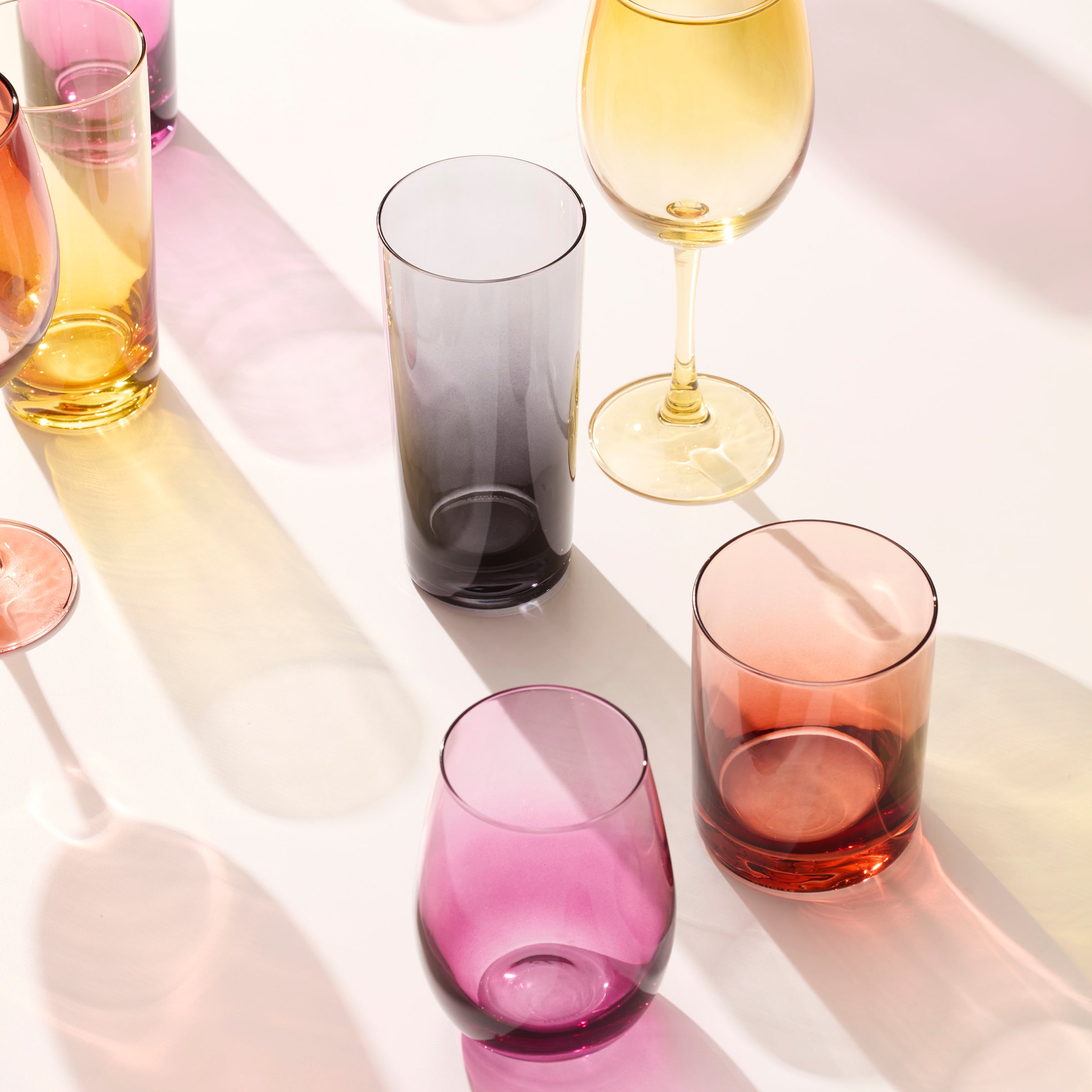 Ombre Stemless Wine Glasses - Set of 4 - Image 4