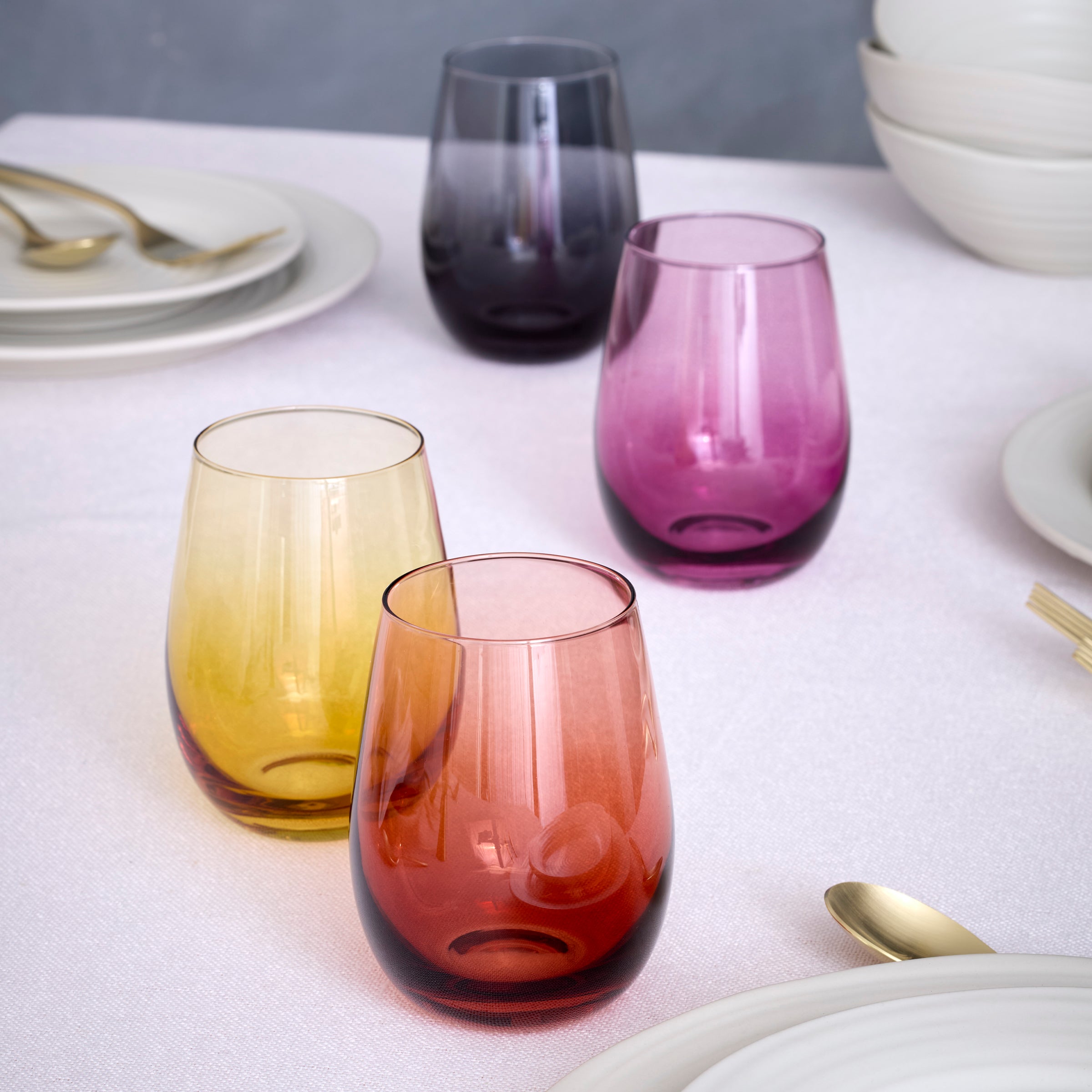 Ombre Stemless Wine Glasses - Set of 4 - Image 3