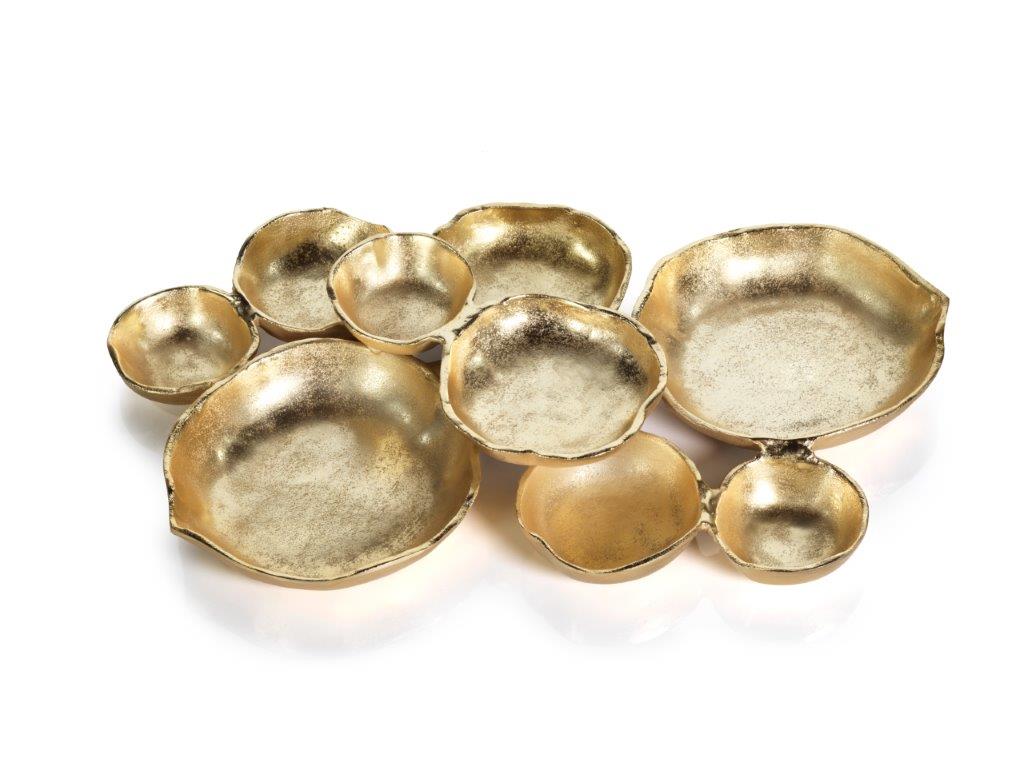 Gold Cluster Serving Bowl Tray - Image 3